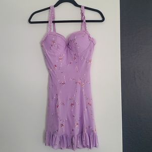 Lilac Sugar Thrillz mini dress NWT